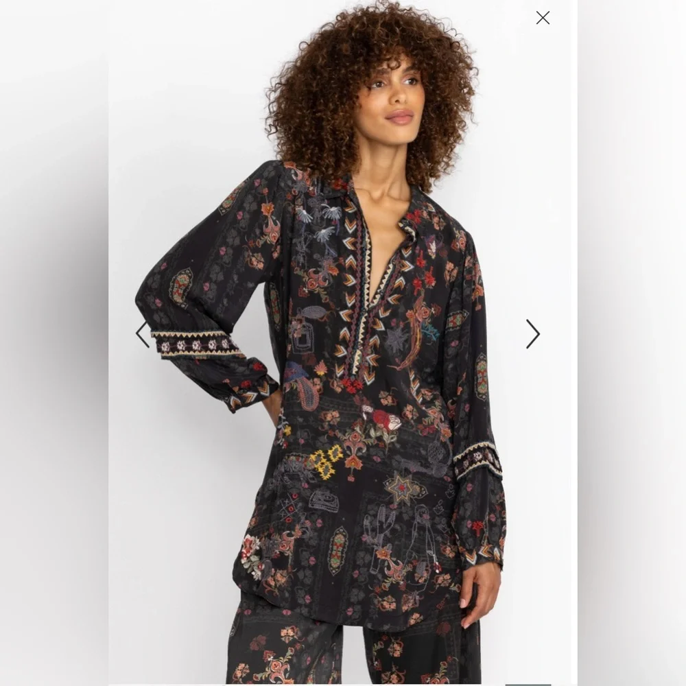 Johnny Was GILA TUNIC - AGGIE size L - Picture 2 of 11